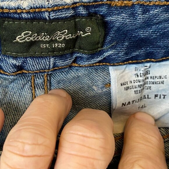 Levis Women's Jeans Size 16 Specially Dyed Blue Denim Straight Leg - Picture 6 of 15